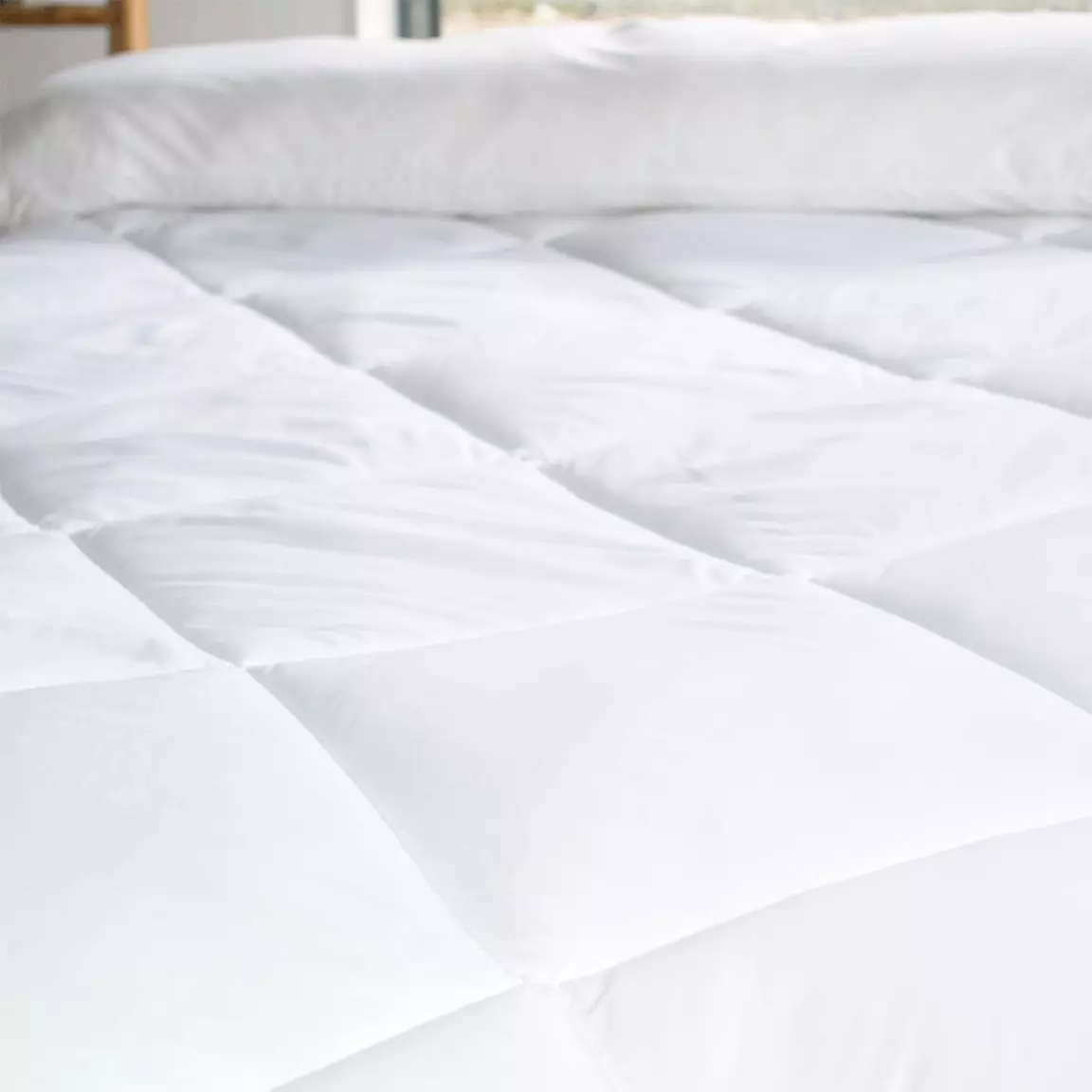 Sur-matelas (160 x 200 cm) Lavable à 95° Blanc