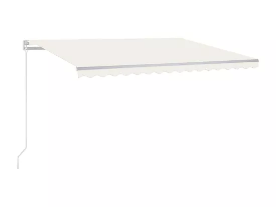 Auvent manuel rétractable 450x300 cm Crème