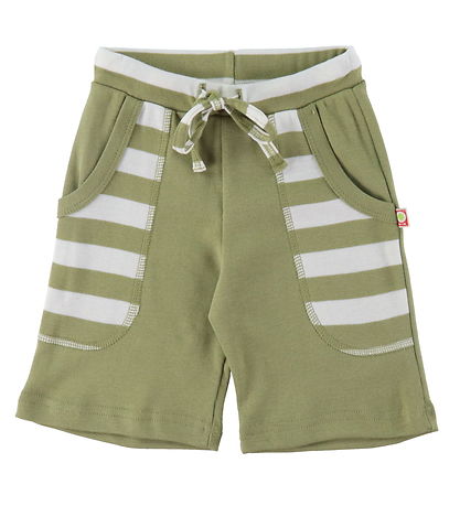 Katvig Shorts -  Grøn/Hvid Stribet