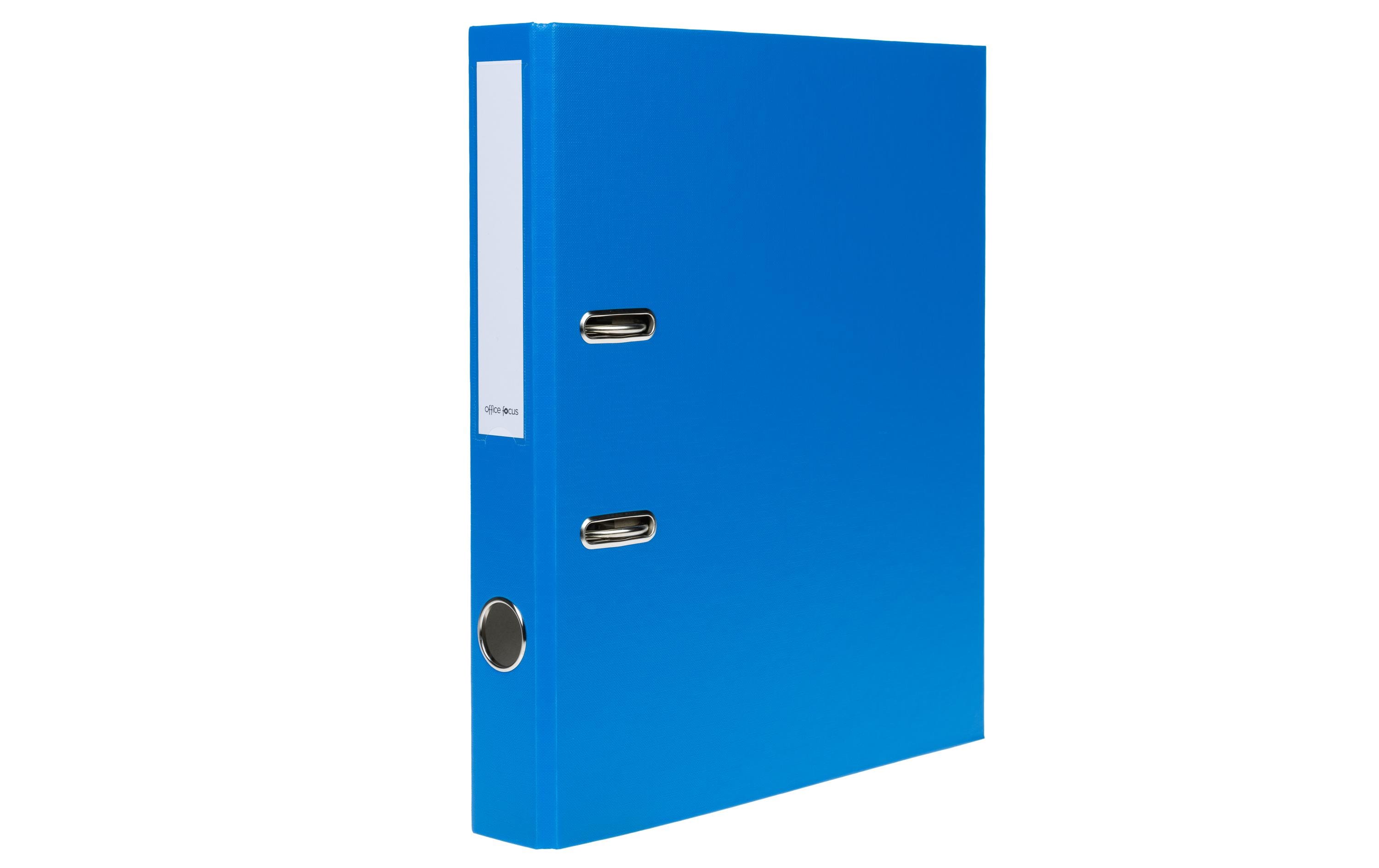 Ordner A4 4 cm, BlauA4-Ordner mit Rückenschild und Griffloch