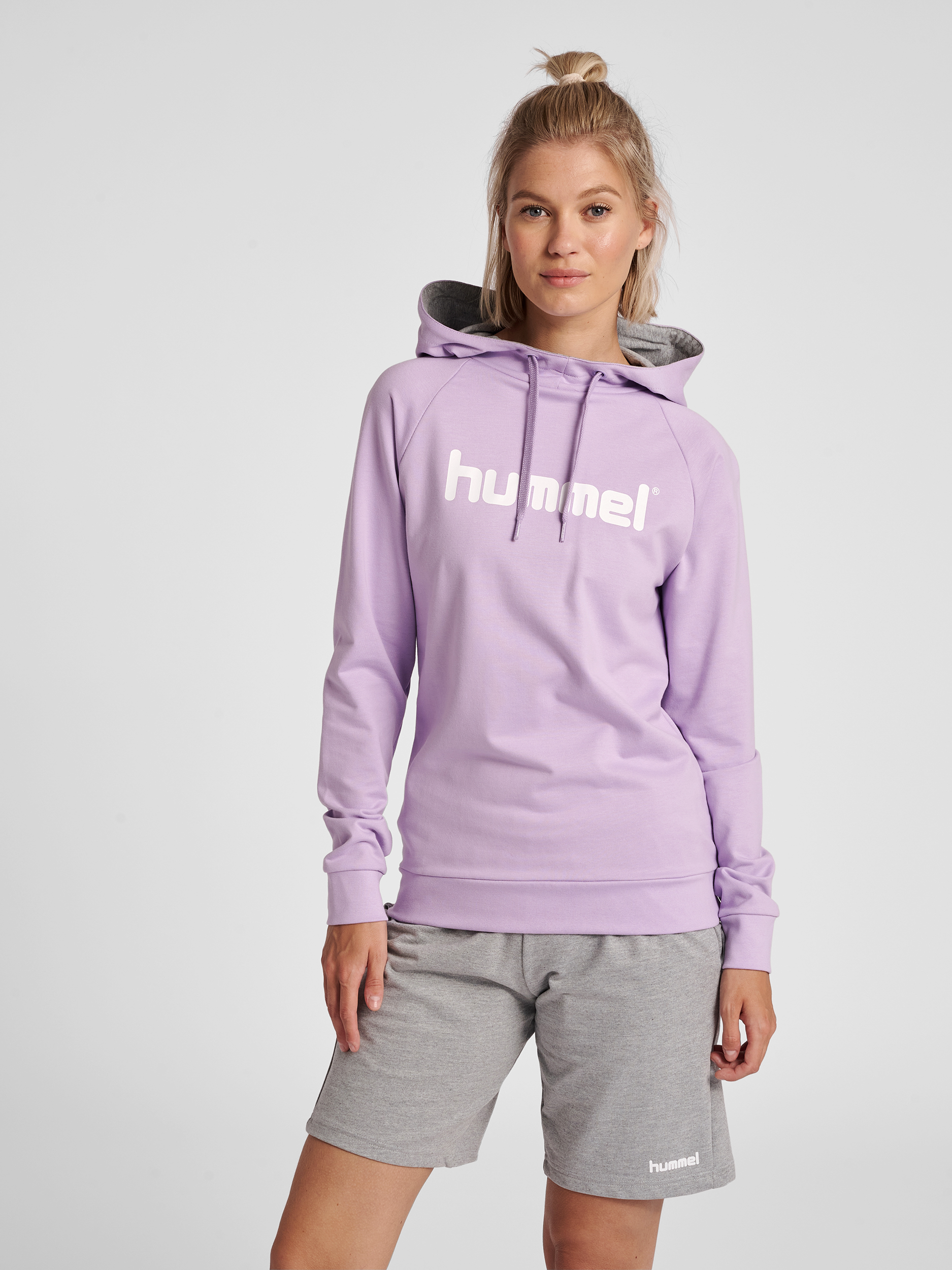 HUMMEL GO COTTON LOGO HOODIE WOMAN