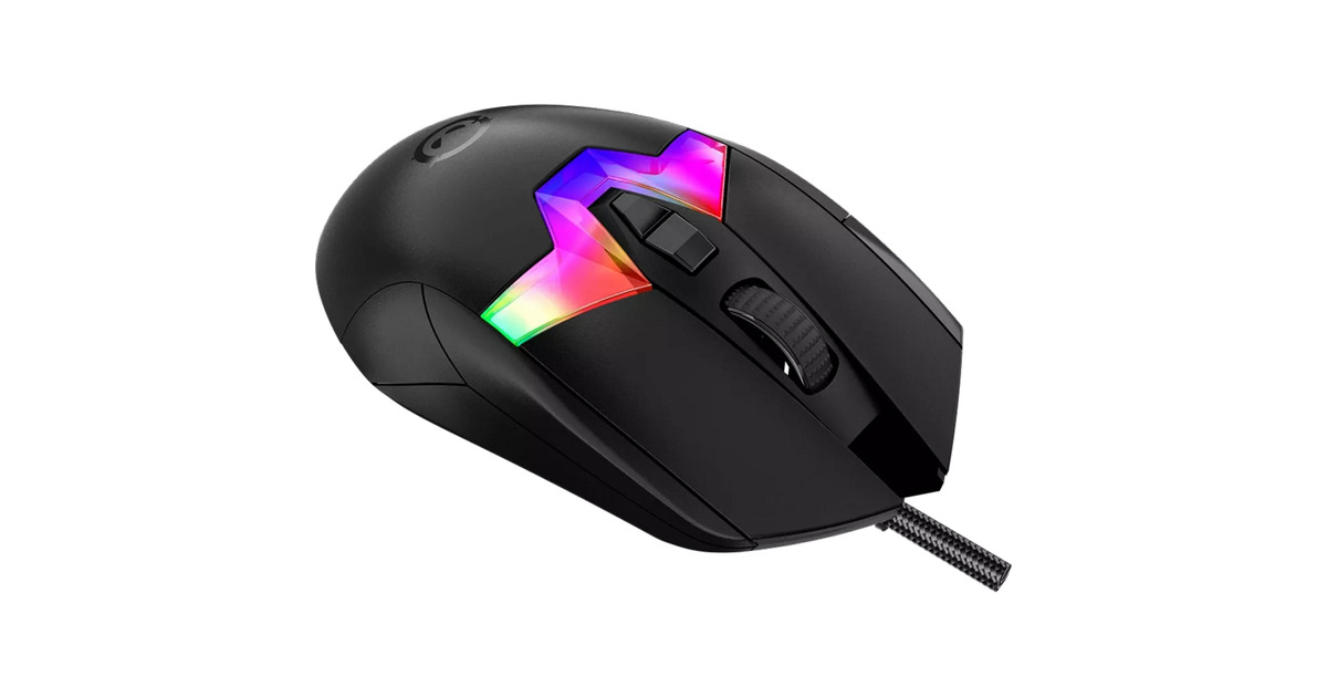 LORGARMSP80 gaming muis  (Zwart, 100 - 26000 dpi, RGB, RGB display)