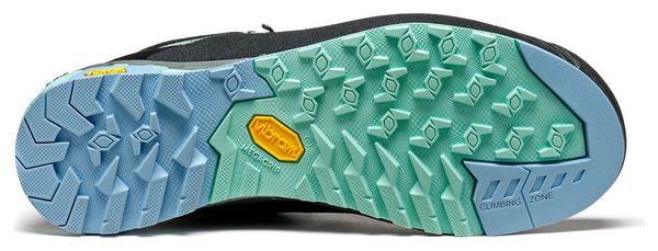 Chaussures d'approche Femme Asolo Eldo Mid Gv Vert/Bleu
