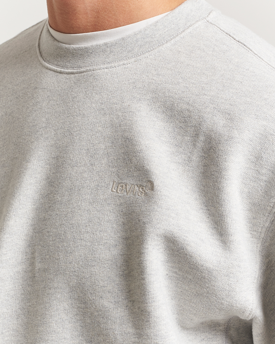 Levi's Authentic Crew Neck Sweatshirt Light Grey Heather