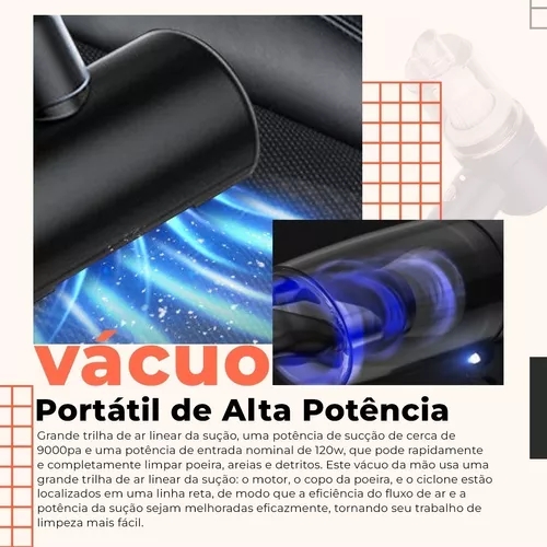 Mini Aspirador Soprador De Ar Port&aacute;til Usb Recarreg&aacute;vel