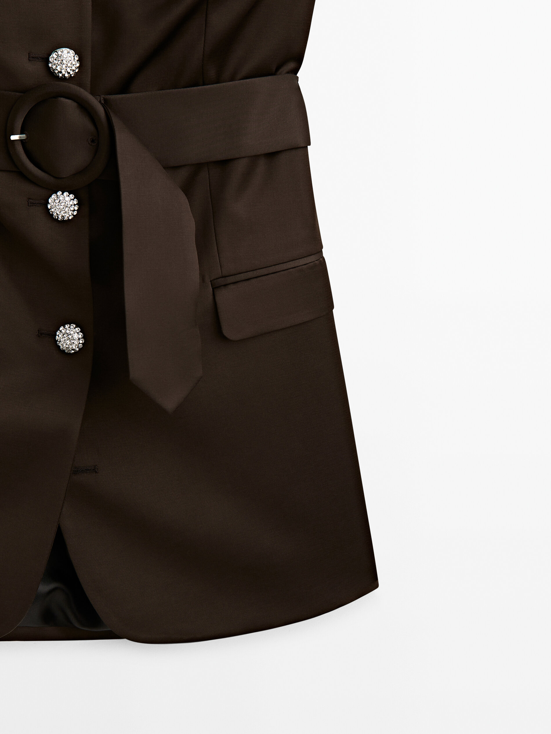 Vestido estilo americano - Studio - MARROM