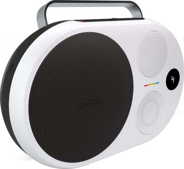 Polaroid Music P4 trådløs, transportabel højttaler (sort/hvid)