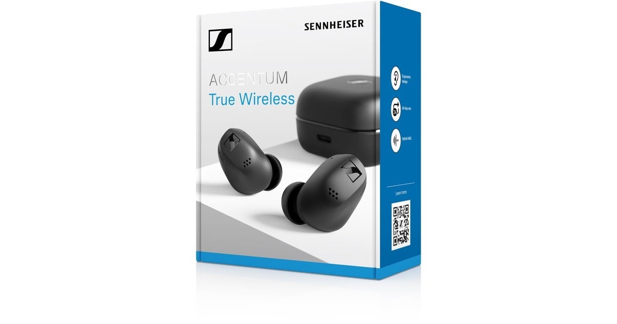 SennheiserACCENTUM True Wireless Black in-ear oortjes  (Zwart, Bluetooth 5.3)