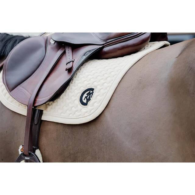 Zadeldek Kentucky Plaited 3D Logo Springen Beige