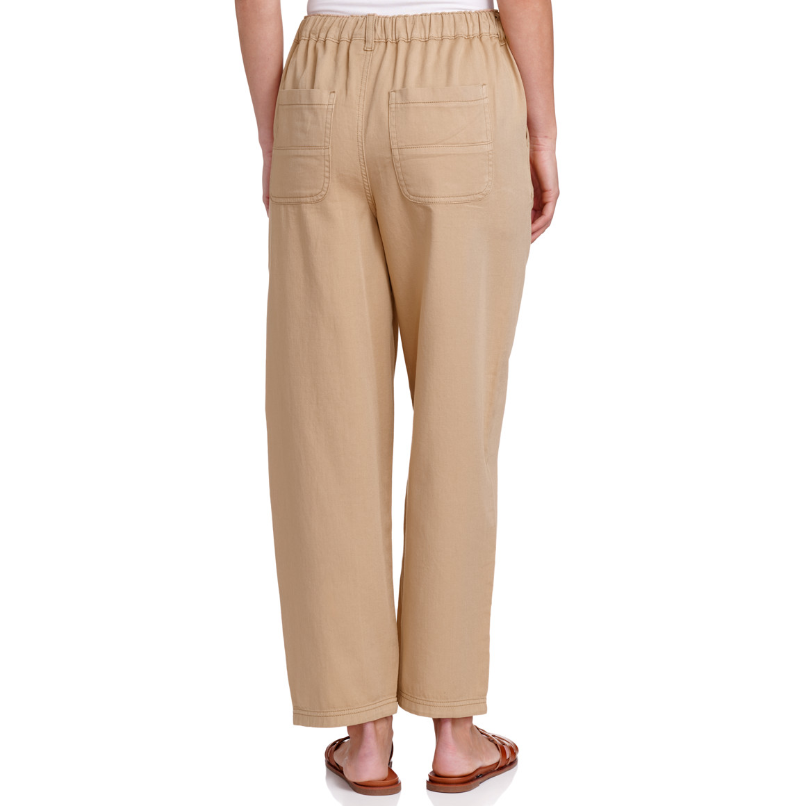 Jonas Nielsen Damen Chinohose mit elastischem Bund beige