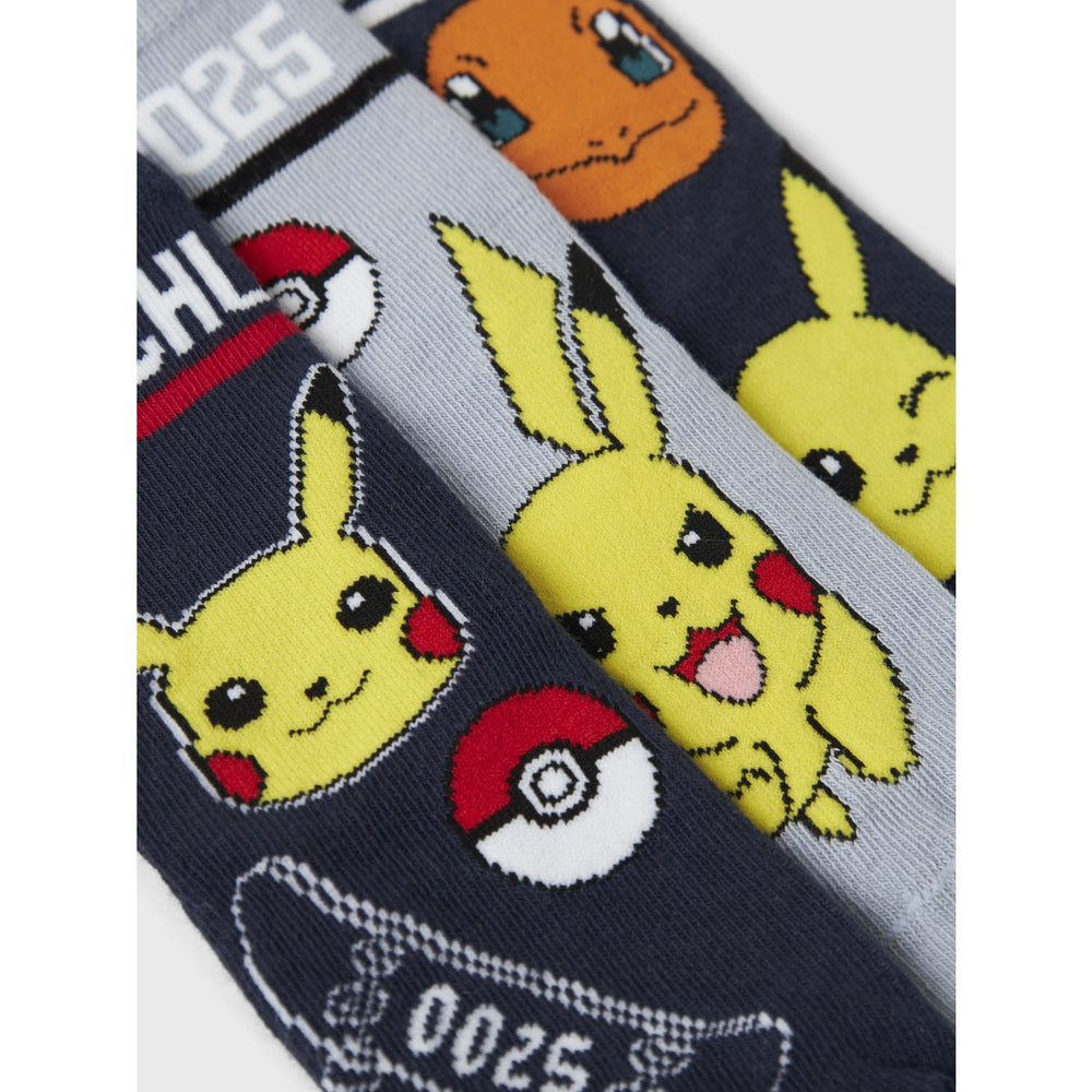 Køb Name It Navy Blazer Nmmsantiago Pokemon 3-Pak Strømper Sky