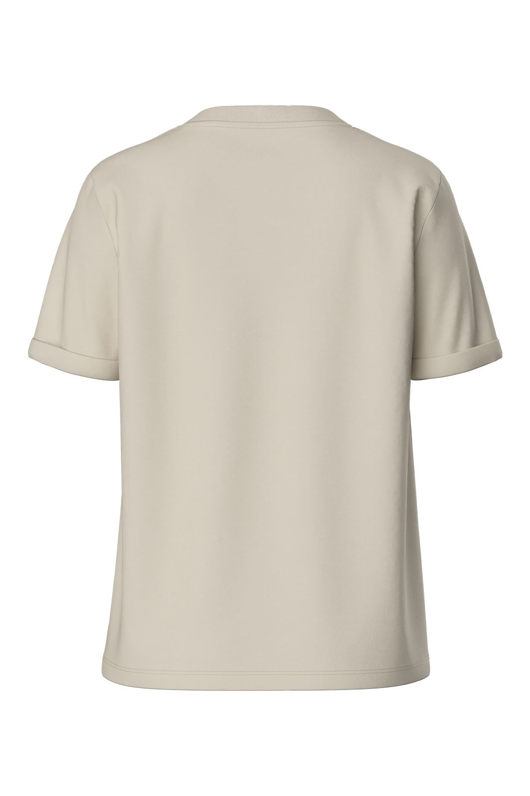 Pieces Pcria Ss Fold Up Solid Tee 3591265 birch