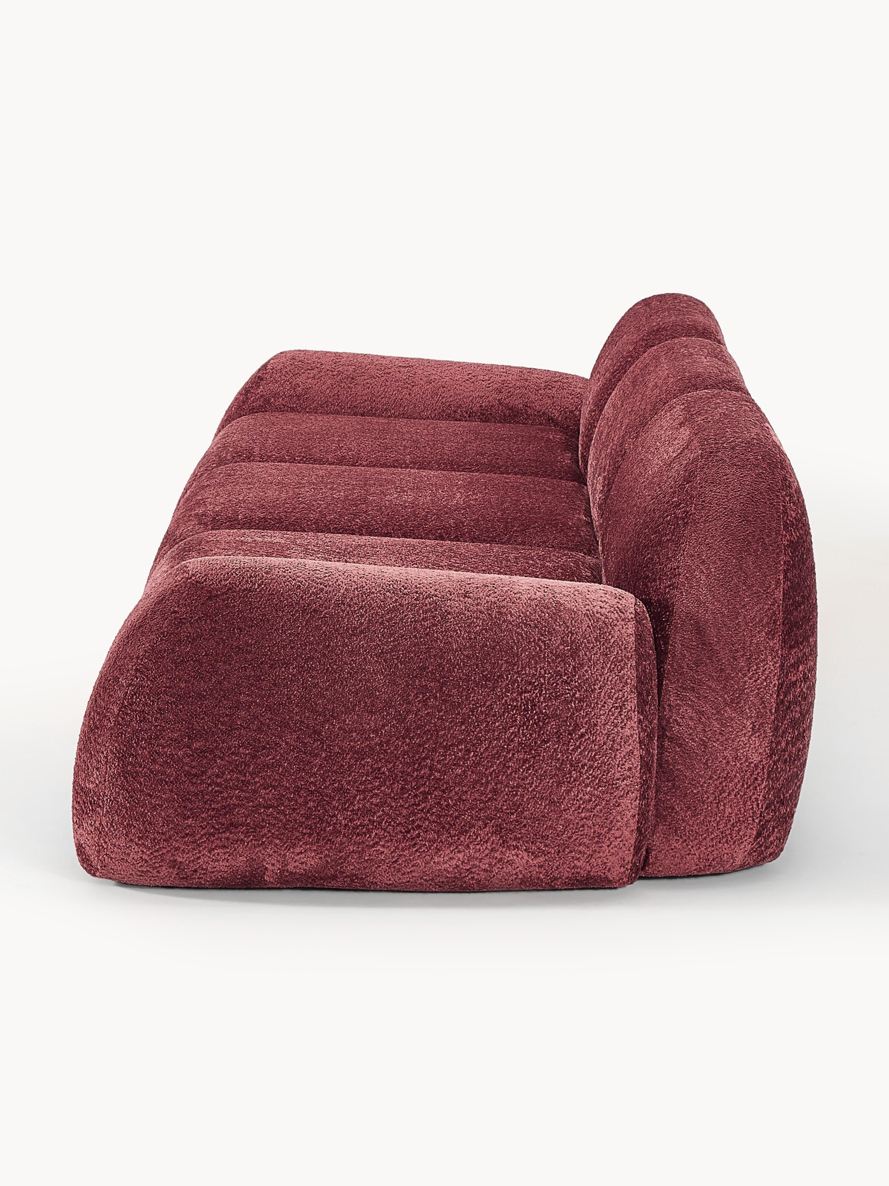 Modulaire bank Wolke (4-zits) van teddy-bouclé