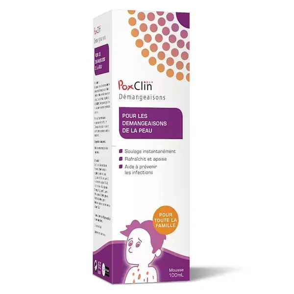 Espuma para alívio da coceira PoxClin 100ml
