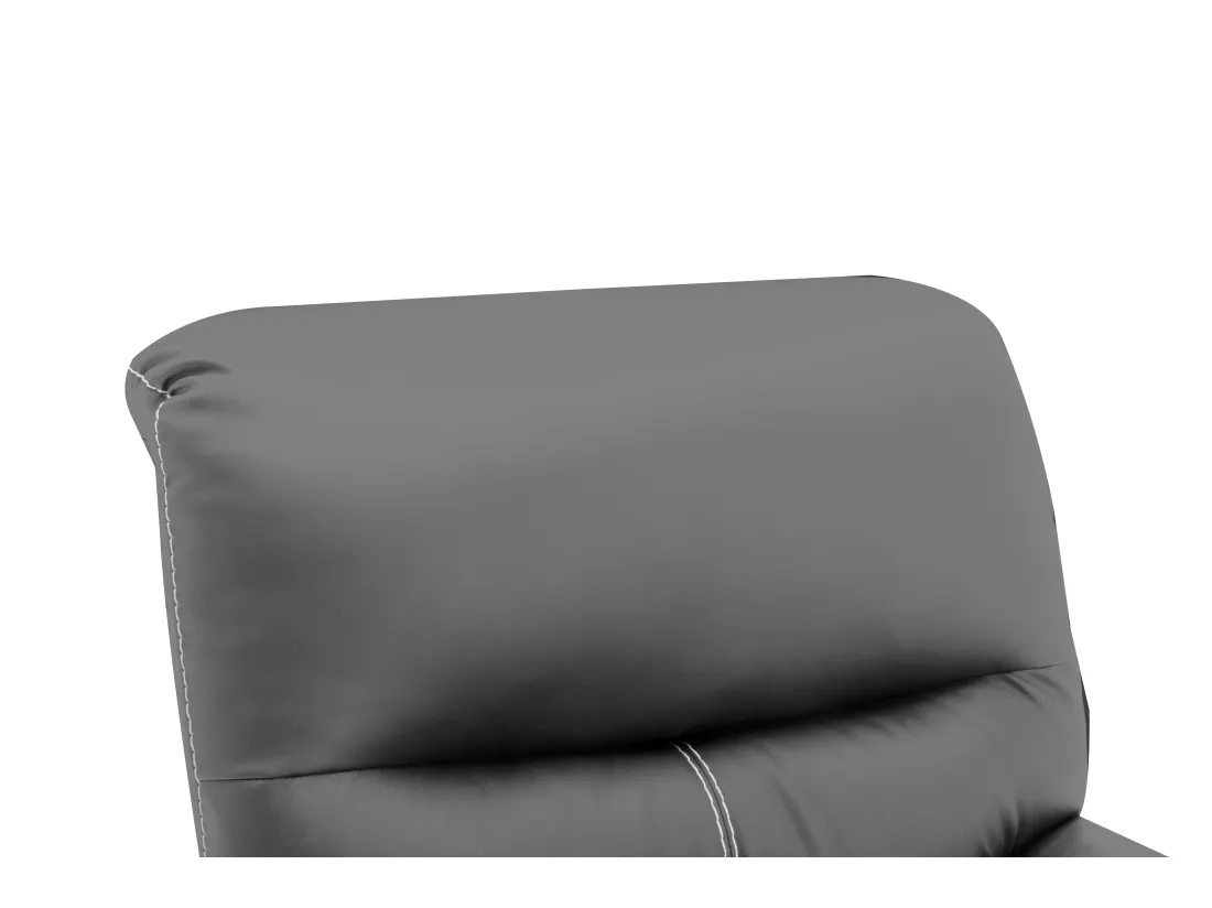 Fauteuil relax en simili gris CANBY