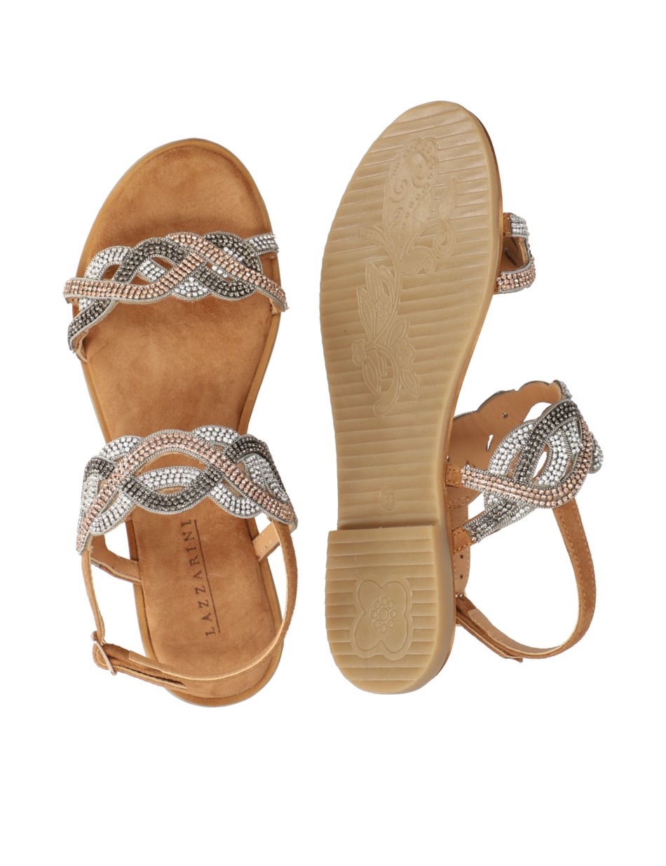 Veloursleder Sandale