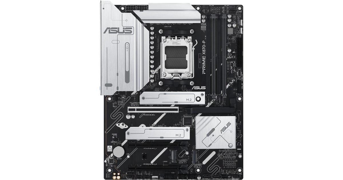 ASUSPRIME X870-P socket AM5 moederbord  (2,5Gb-LAN, Sound, ATX)