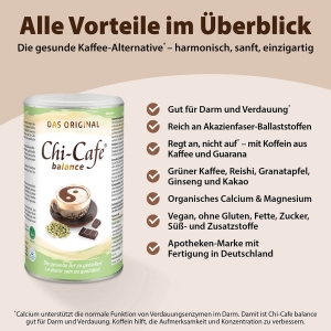 Chi-Cafe balance Wellness-Kaffee mit Akazienfaser, 180 g