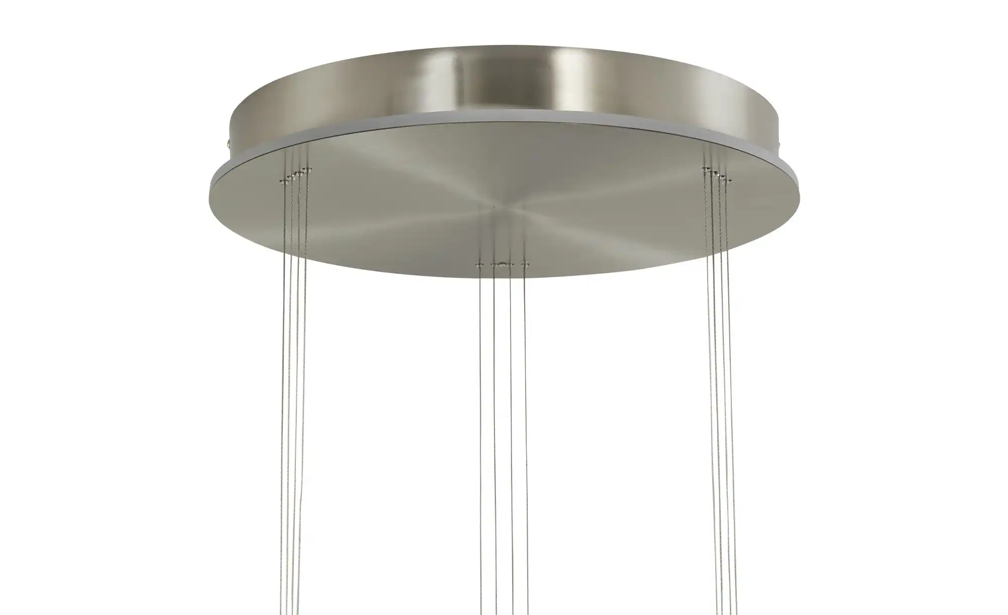 HELL-höllisch gutes Licht LED-Pendelleuchte, 3-flammig, Rondell, Nickel-matt