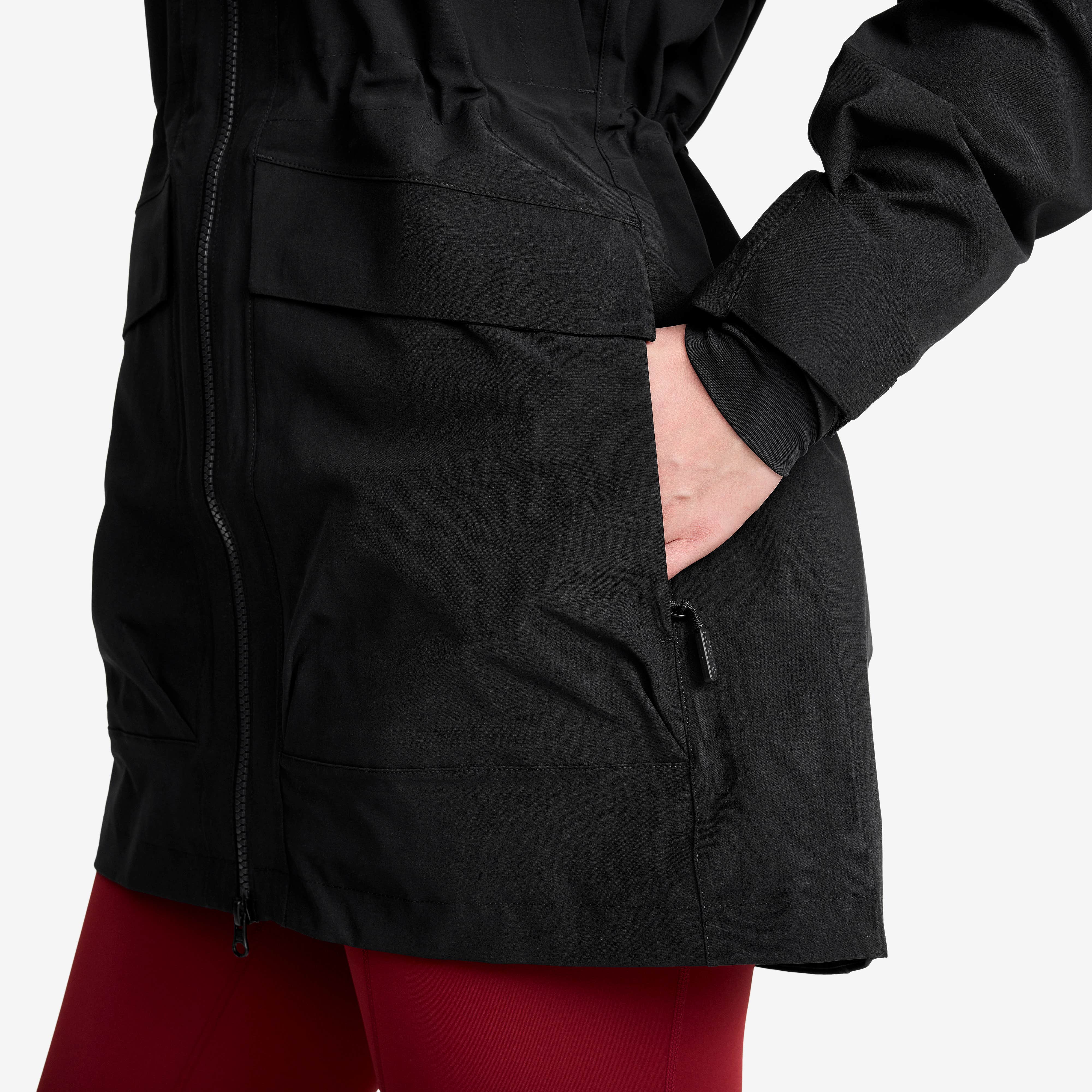 Nevis 2L Parka Dame Black