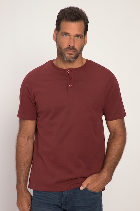 Henley, Basic, Knopfleiste, Halbarm