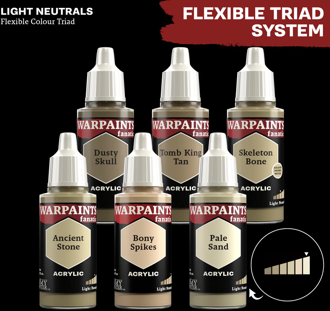 The Army Painter  Warpaints Fanatic: Light Neutrals, Dusty Skull (18 ml)    Sanfte Töne für subtile Eleganz