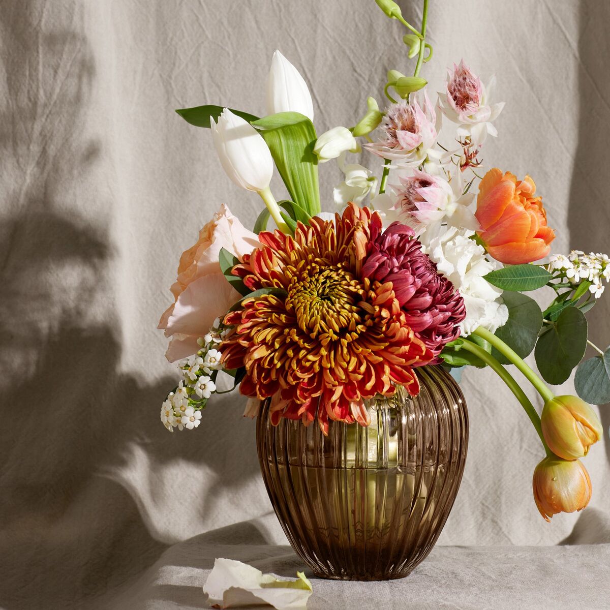Hammershøi vase, 14 cm, valnøtt