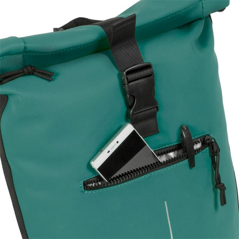 New Rebels Mart Waterproof Rolltop Rugzak Laptopvak 15,6'' Petrol