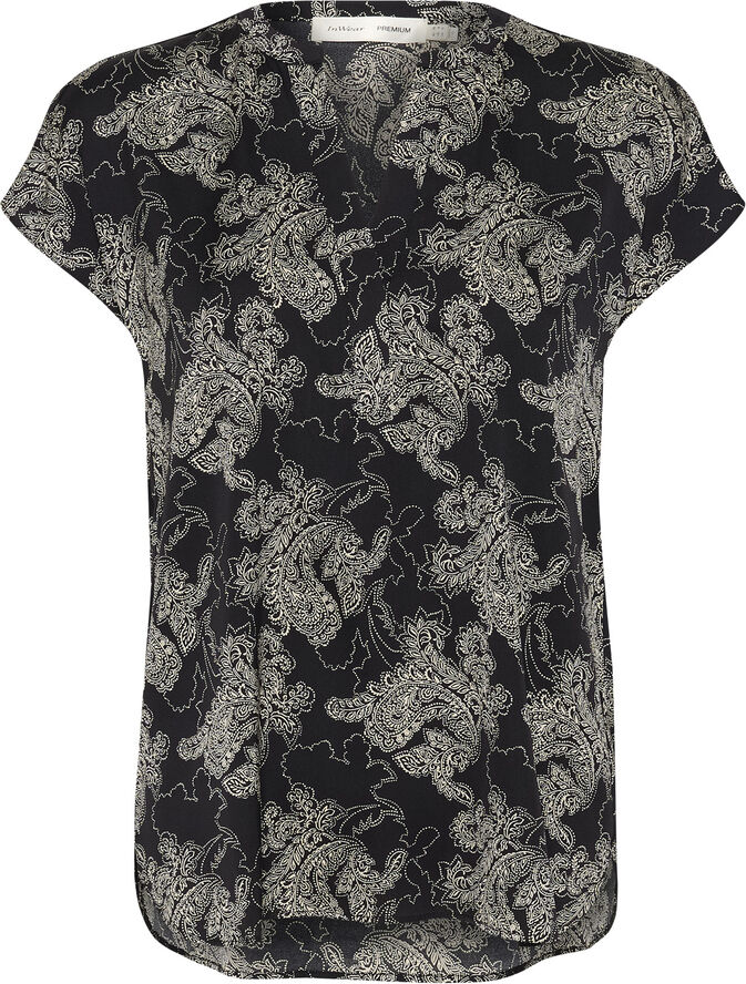 InWear LikoIW Print Top Paisley black/ creme
