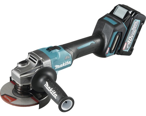 Makita XGT® GA008GM201 40V accu haakse slijper, inclusief 2 accu's (4,0 Ah), lader en MAKPAC maat 4