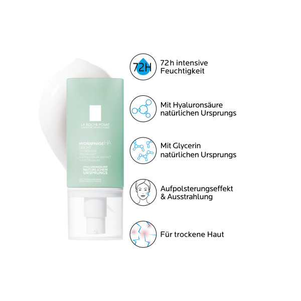 La Roche-Posay Hydraphase HA Leicht französisch/deutsch/griechisch Disp 50 ml
