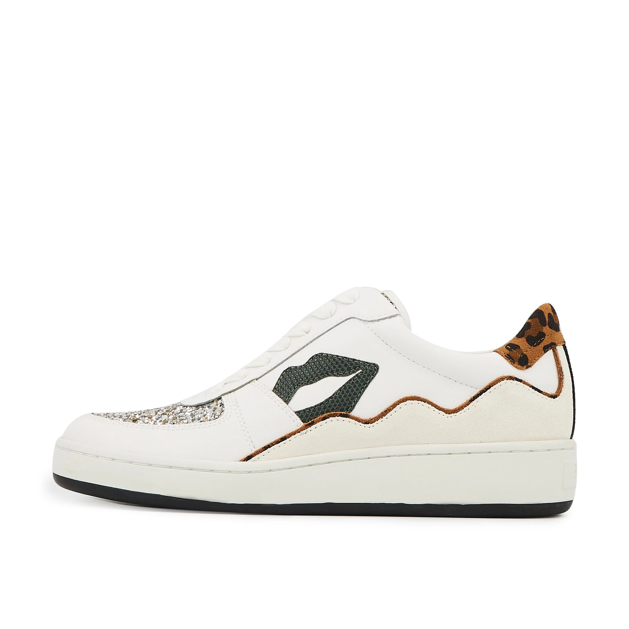 LOULOU SNAKE - Sneakers en cuir | Blanc