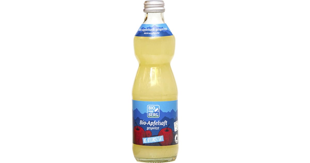BIO vom BERG Bio Apfelsaft gespritzt 0,32 Liter (Mehrweg)