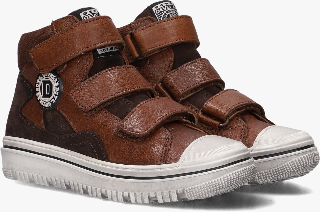 DEVELAB cognac develab hoge sneaker 44303