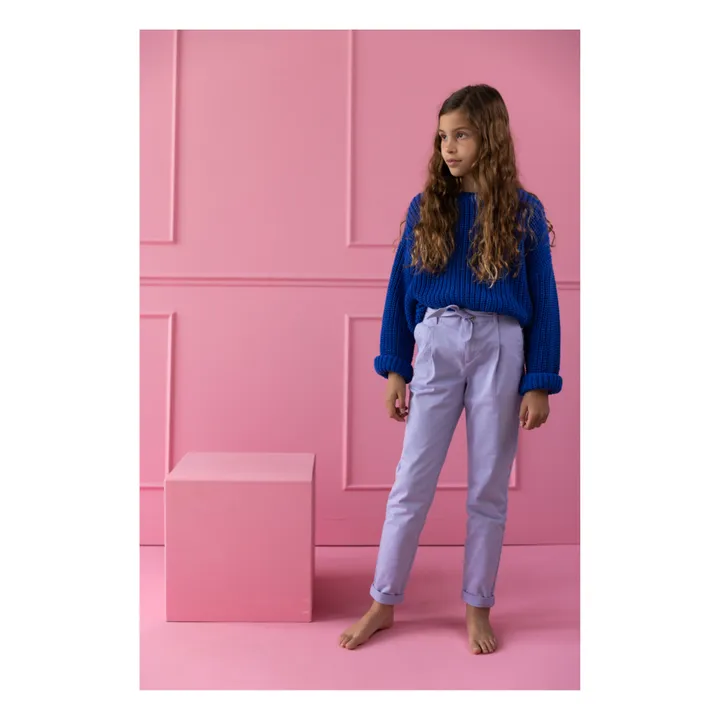 Yuki Pantalon Chino Coton Bio | Lilas