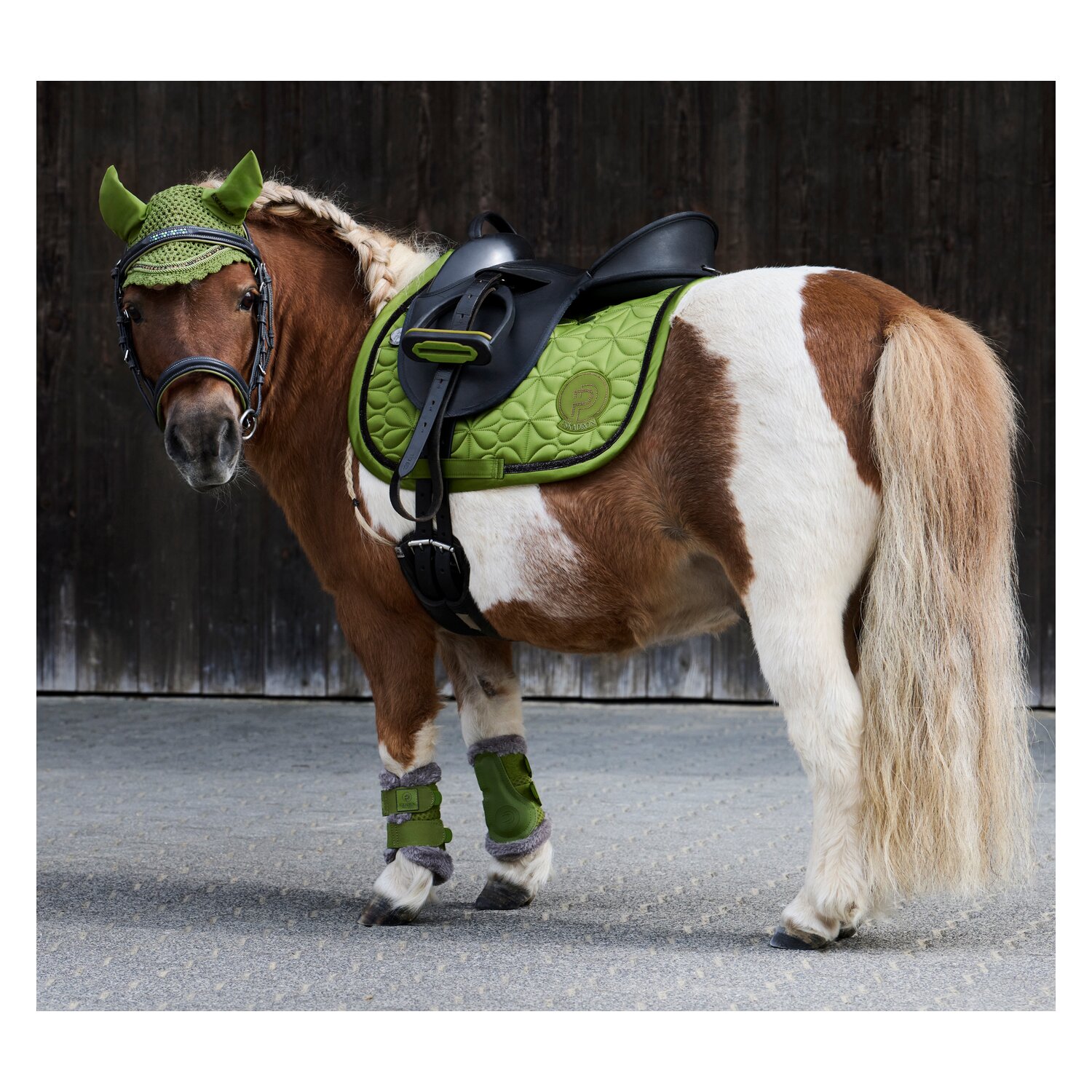 ESKADRON Platinum Schabracke Mattgloss Bow - moss green