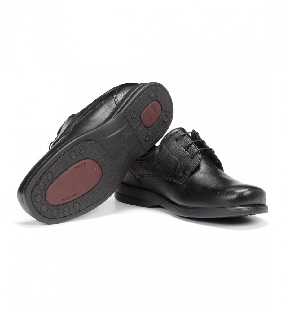 Sapatos Fluchos Profession de Couro Preto