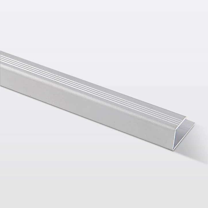 Profilé de finition en U en aluminium pour sol , décor métal mat GoodHome 8,5 x 1 800 mm