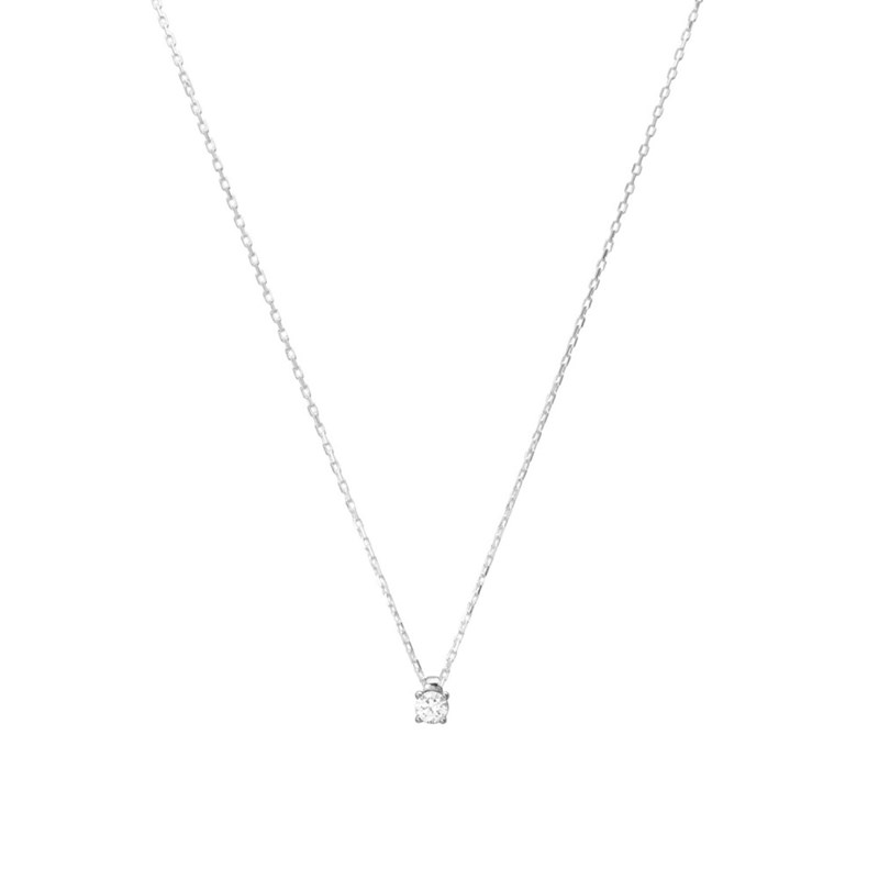 Collier Femme - Oxyde de zirconium - Argent 925 - Longueur : 42 cm