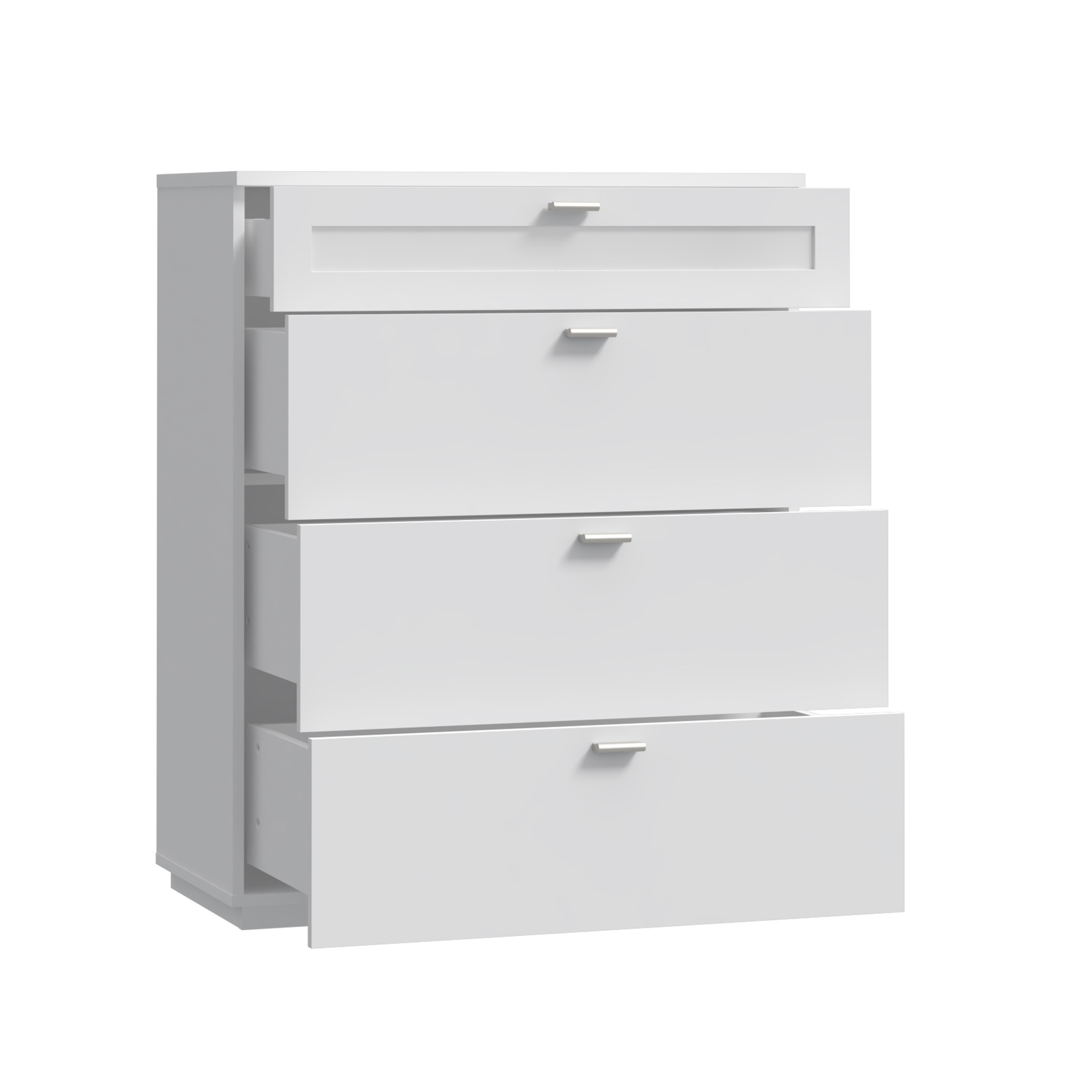 Kommode - weiß - 80 cm breit
