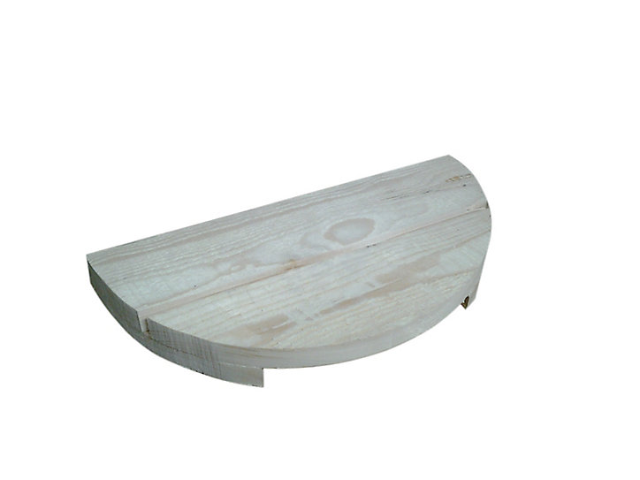 Tablette palette de sapin demi-lune d. 40 cm