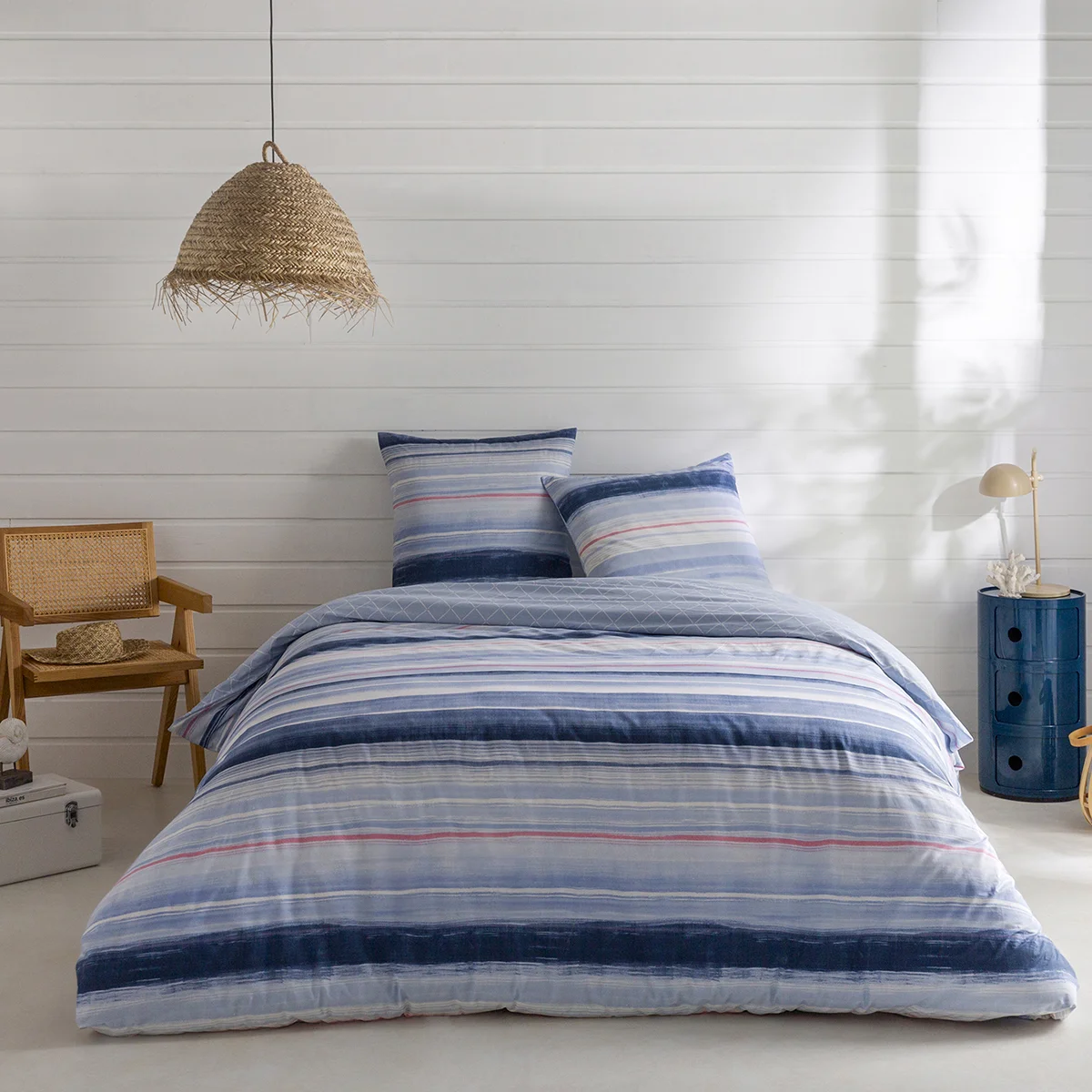 PACK HOUSSE DE COUETTE + TAIE(S) D'OREILLER COTON ONDE