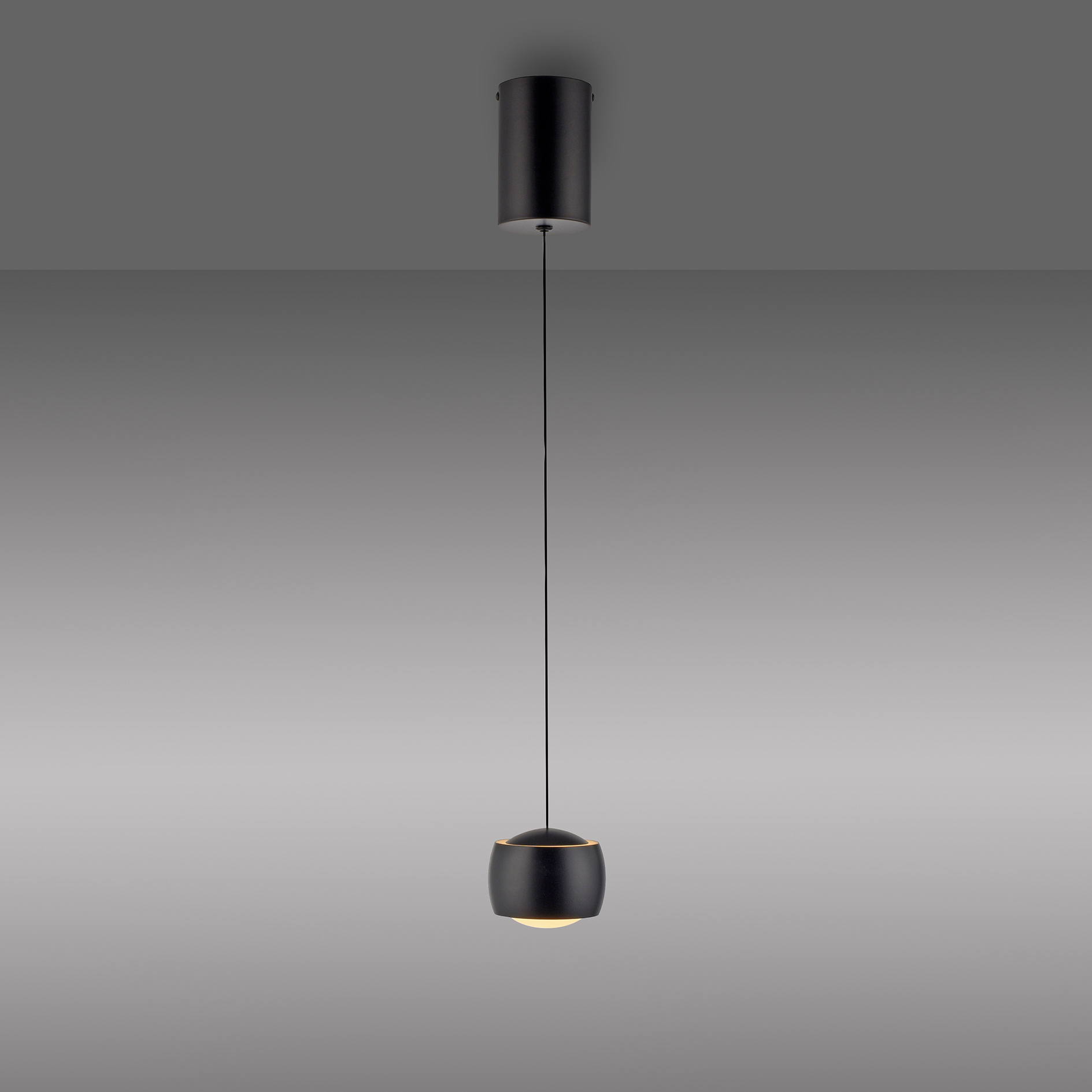 LED-Pendellleuchte - schwarz - dimmbar - mit Comfort Lift