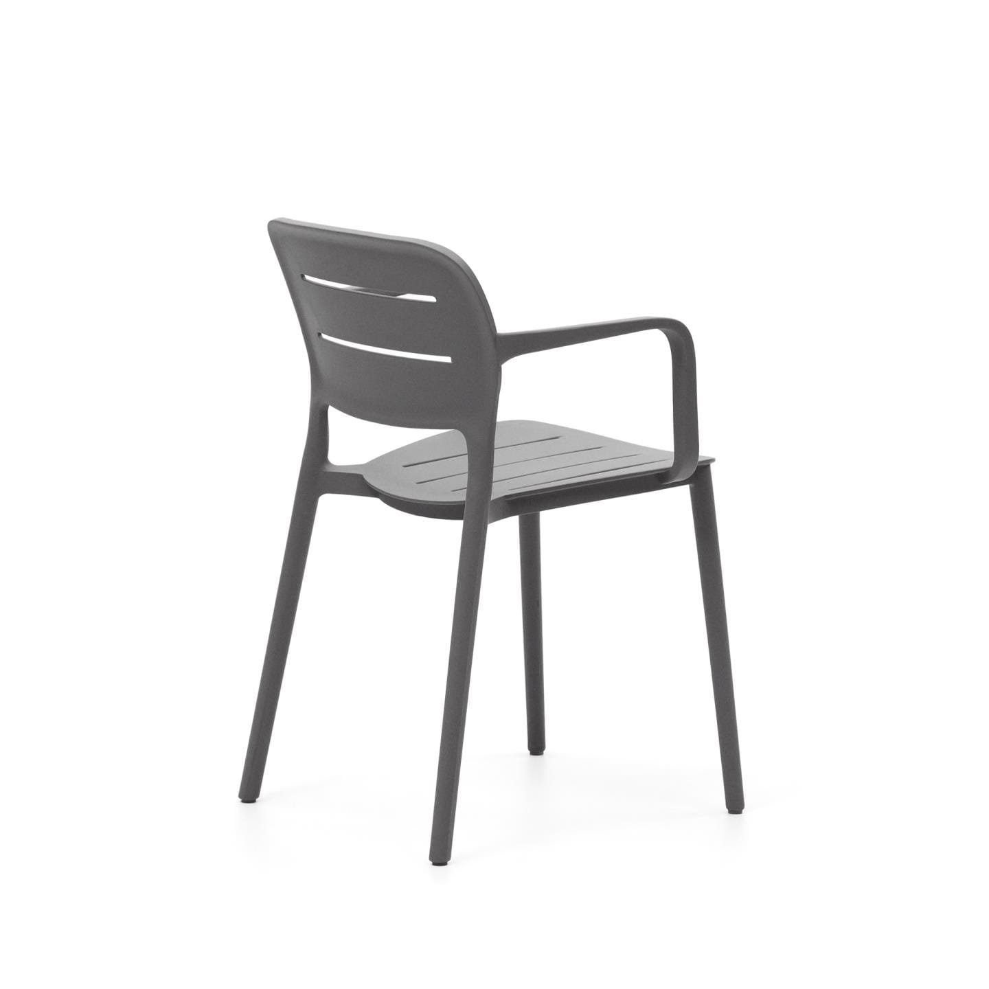 Kave Home Stapelstuhl Garten MORELLA 4er Set grau