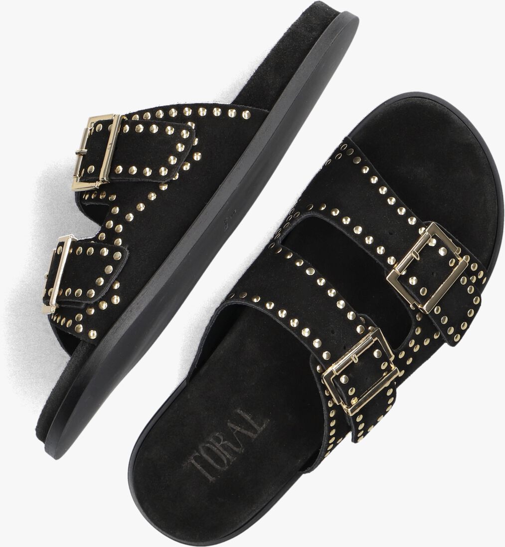TORAL zwarte toral slippers selma