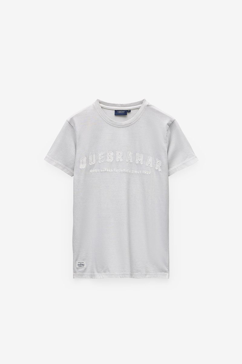 T-SHIRT COM APLICAÇÃO QUEBRAMAR