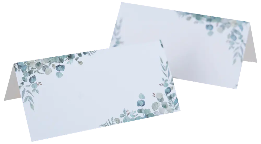 Bordkort eucalyptus 10-pak
