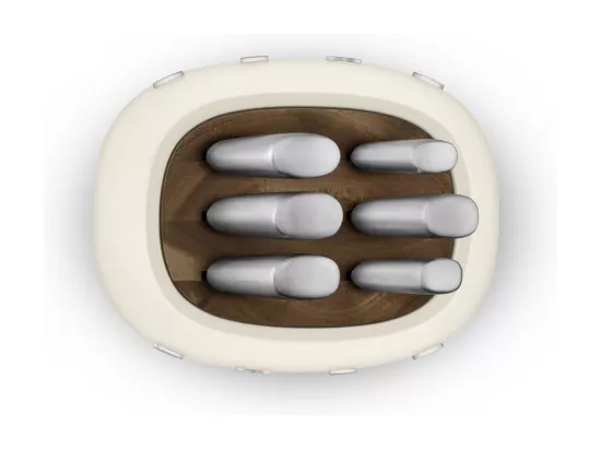 Bloc de 6 couteaux inox Crème