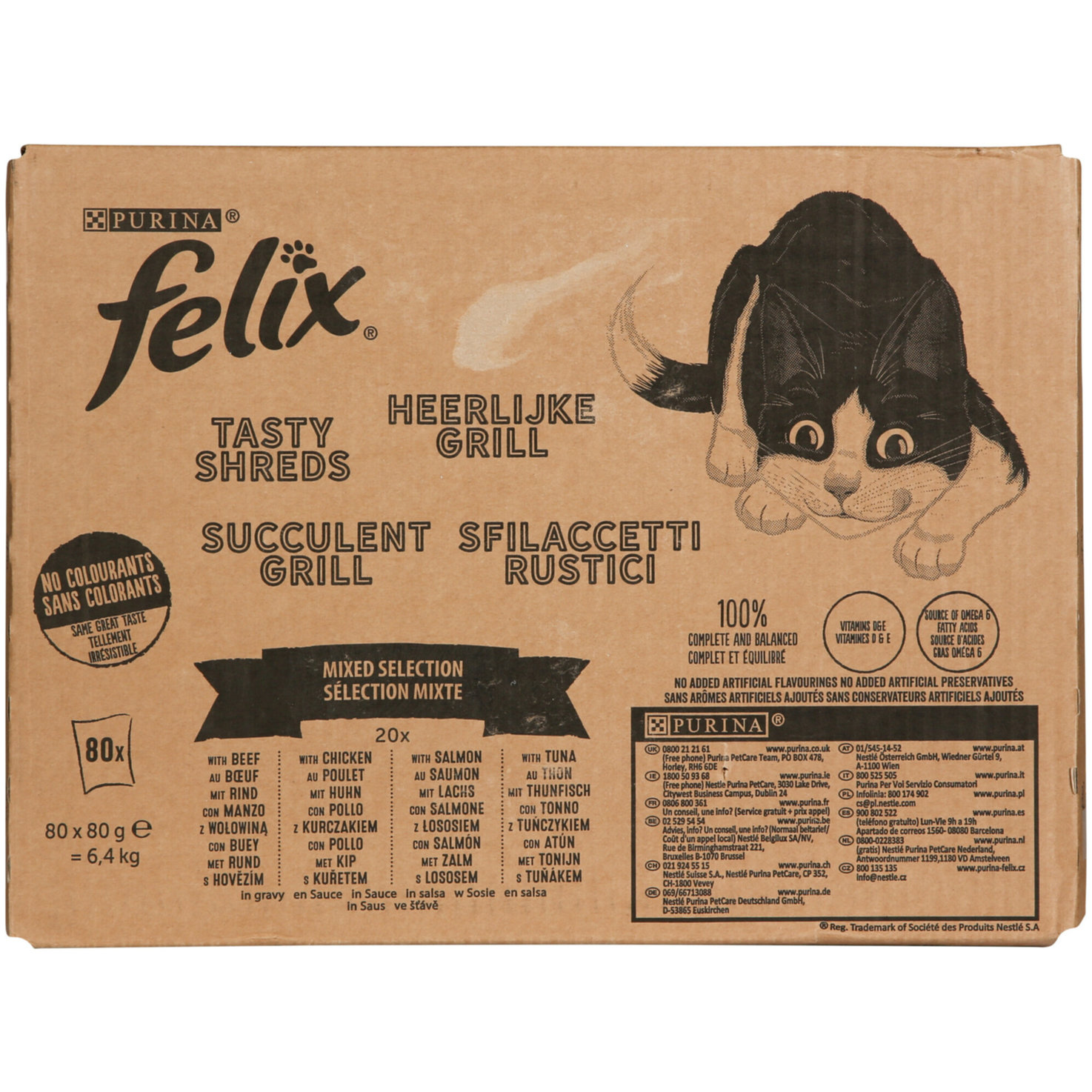 Felix Tasty Shreds 80x80g
