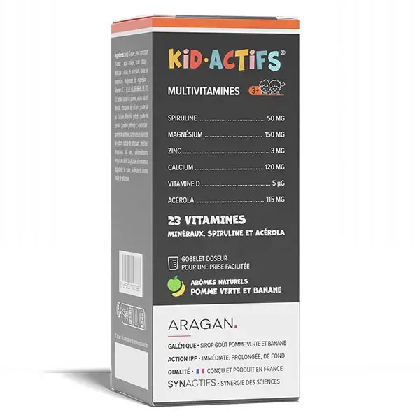 Aragan - Xarope Synactifs Multivitaminas Kidactifs - Reforço da Imunidade